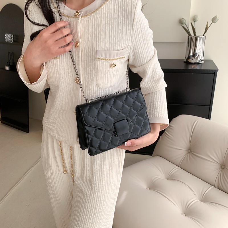 Túi Đeo JASMIN NOIR Chéo Da PU Đính Kim Cương Thời Trang Cho Nữ