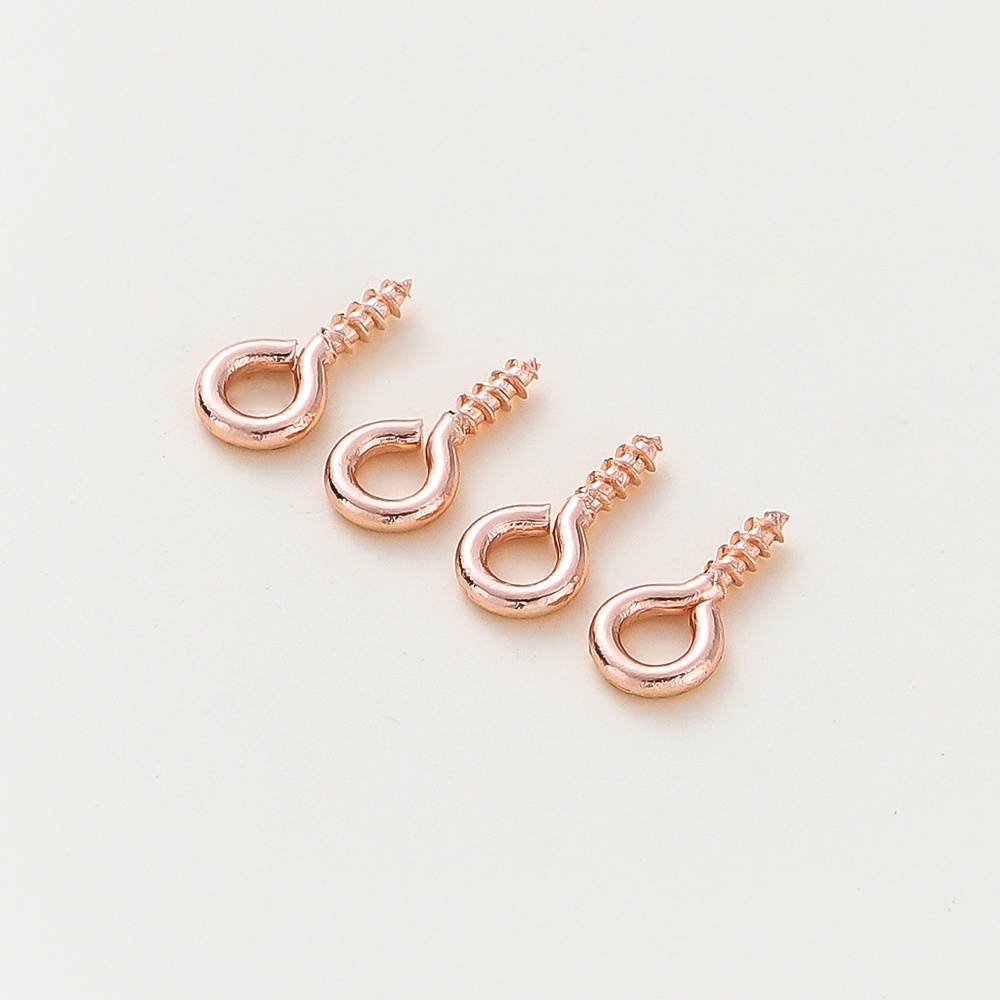 Hộp 50 Mặt Dây Chuyền Mạ Vàng 4-5mm 18K Nhiều Màu Sắc