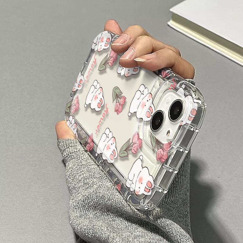 Ốp Điện Thoại Silicon TPU Mềm Trong Suốt Họa Tiết Dễ Thương Chống Sốc Cho IPhone 14 12 13 11 Pro XS Max 7 + 8 Plus X XR