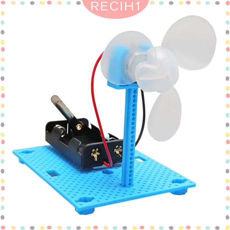 Mô Hình Động Cơ Quạt Phát Điện Thí Nghiệm Khoa Học DIY Cho Người Mới Bắt Đầu