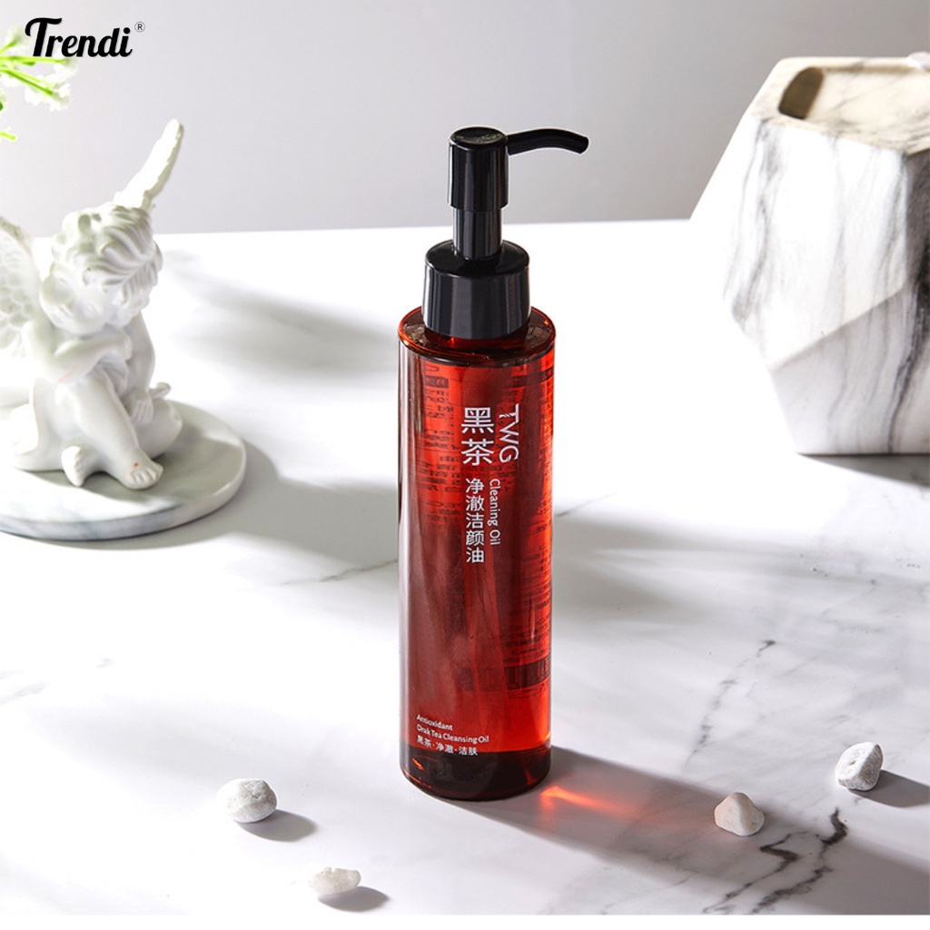 Dầu tẩy trang trà đen TWG nhẹ nhàng làm sạch mắt, môi và mặt Dầu tẩy trang dành cho da nhạy cảm 155mL Trendi Store #9178