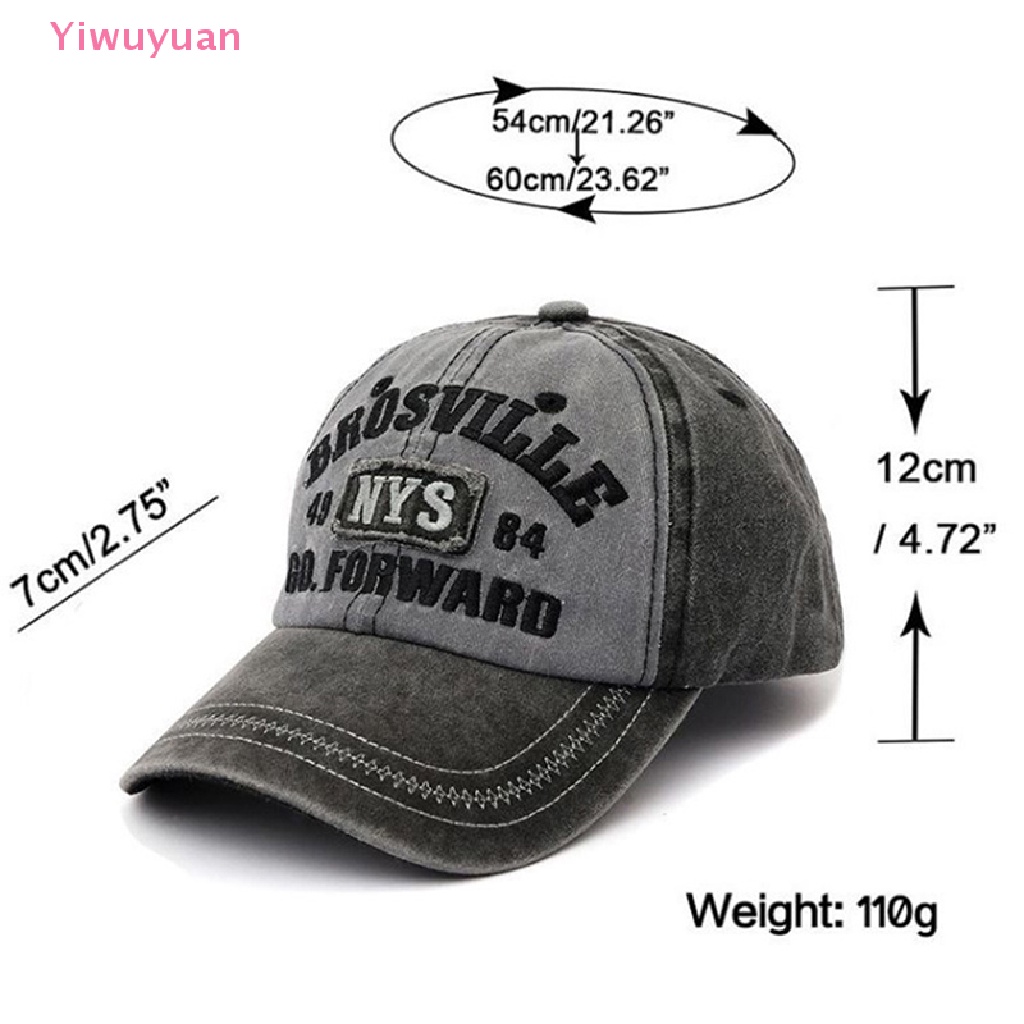 &lt; Yiwuyuan &gt; Mũ Lưỡi Trai Cotton Thêu Chữ Dad Trucker Phong Cách Thể Thao Đường Phố Mới Cho Nam Và Nữ