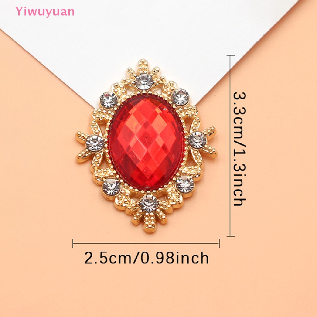 Nút Pha Lê Cabochons 25mm Trang Trí Điện Thoại Đám Cưới Mới