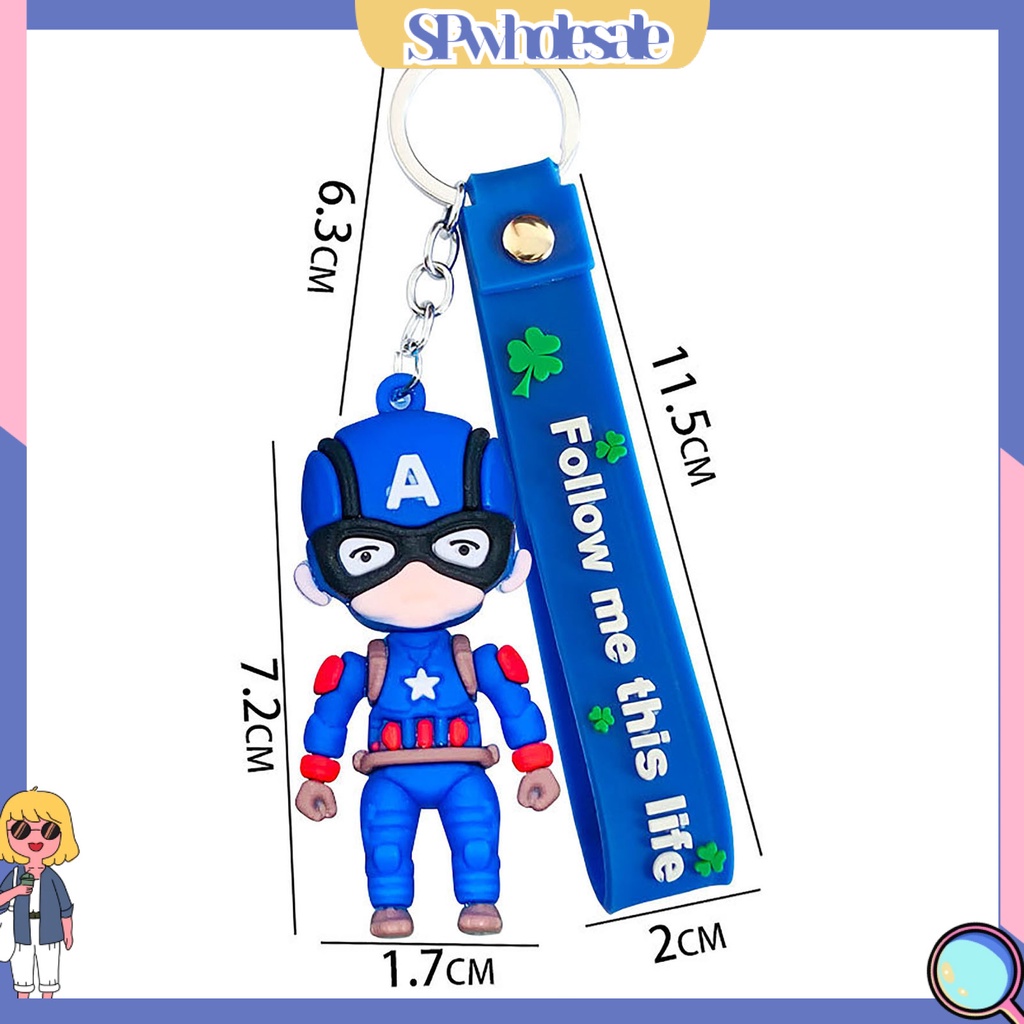 <SPwholesale> Móc Chìa Khóa Mini Bằng Kim Loại Nhân Vật Hoạt Hình Tinh Tế Làm Quà Tặng