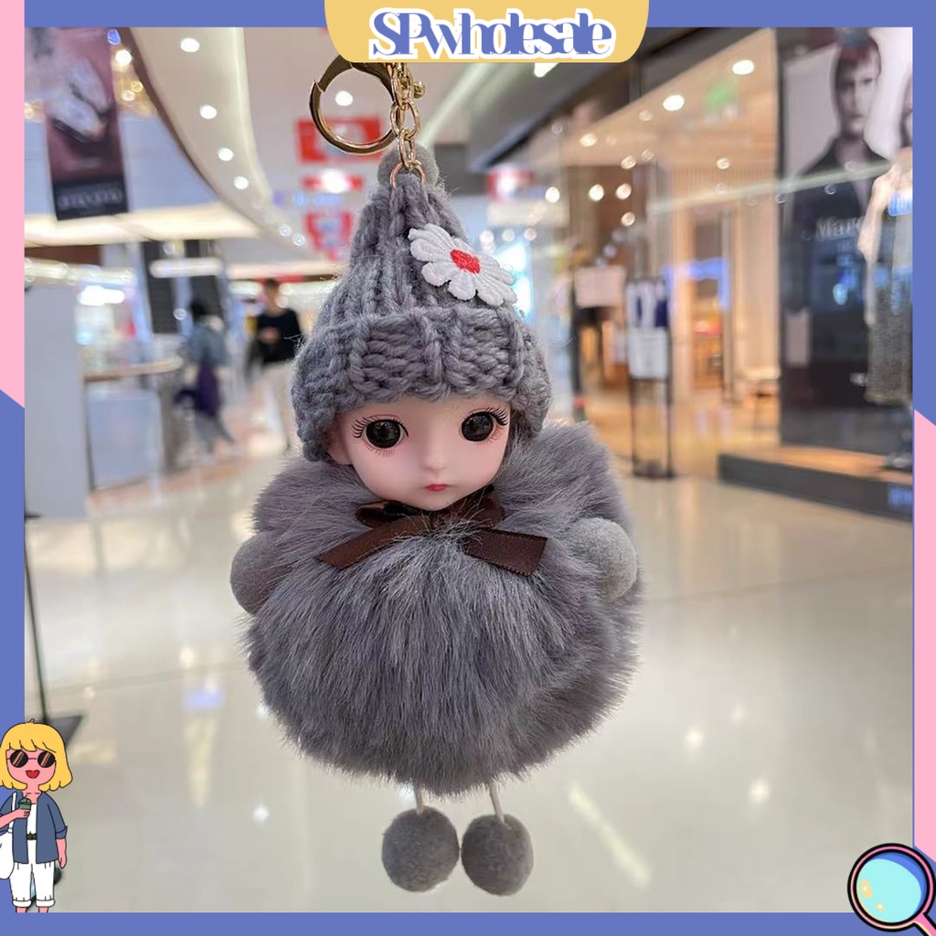<SPwholesale> Móc Khóa Búp Bê Hoạt Hình Nhồi Bông Đáng Yêu Bằng Silicon Mềm