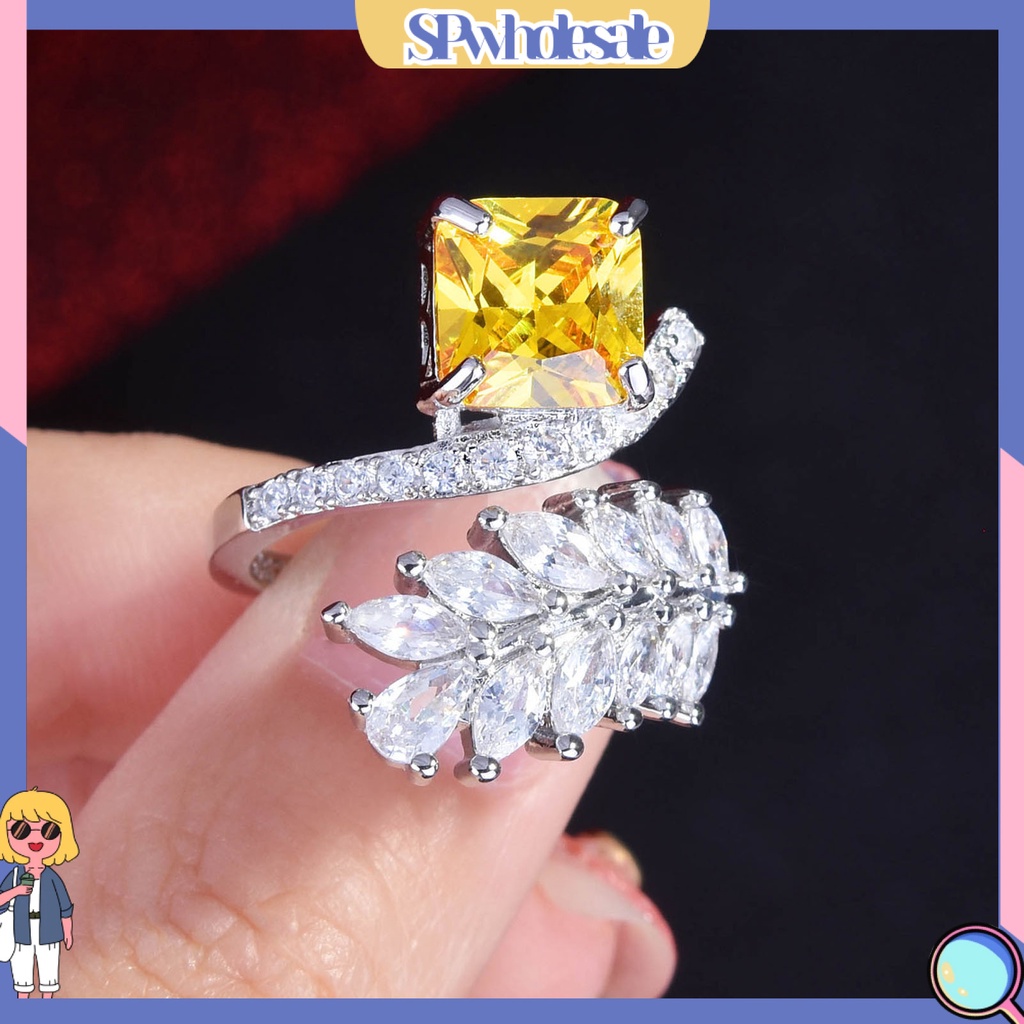 <SPwholesale> Nhẫn Hình Chiếc Lá Thời Trang Dành Cho Nữ