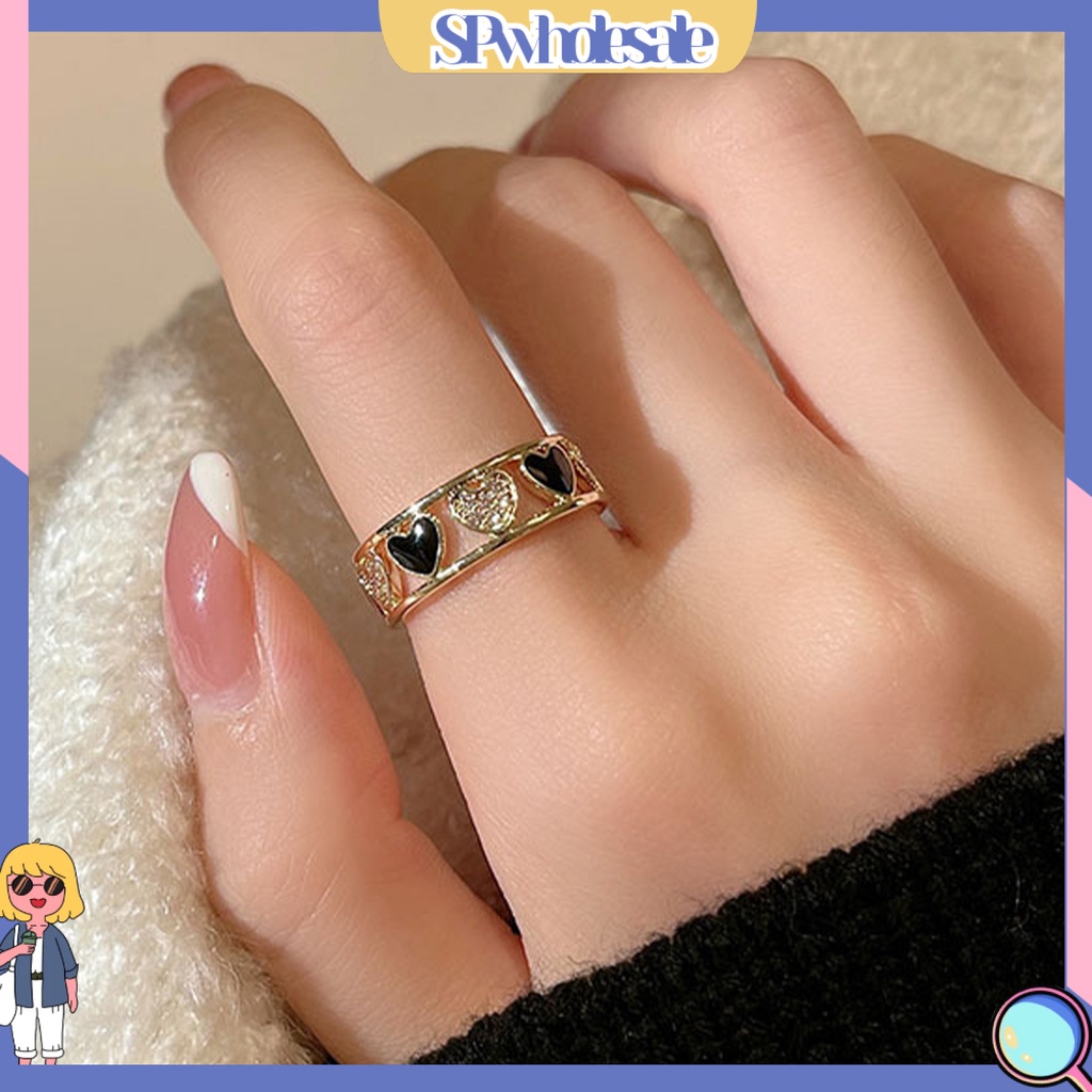 <SPwholesale> Nhẫn Hình Trái Tim Bằng Đồng Thời Trang Dành Cho Nữ