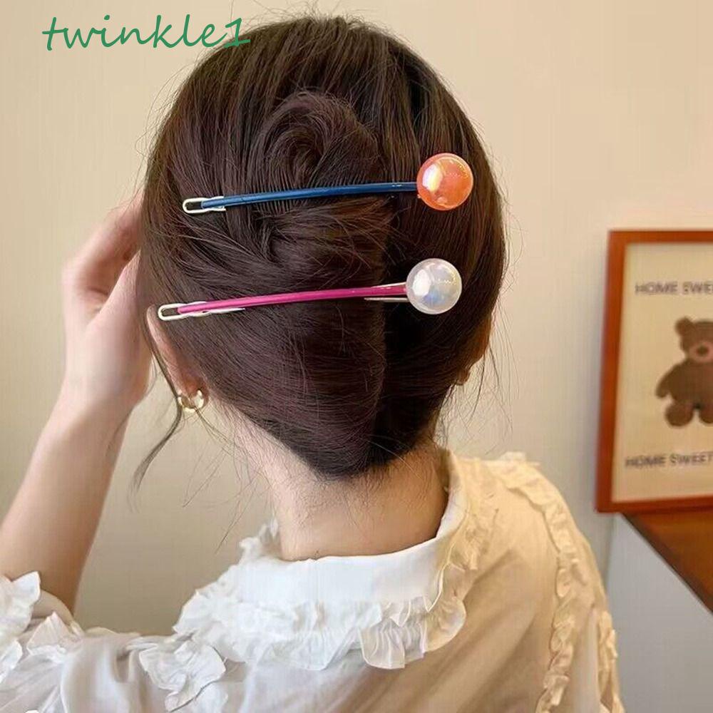 Kẹp Tóc Đuôi Ngựa Hình Kẹo Mút Màu Sắc Ngọt Ngào Phong Cách Vintage Thanh Lịch Cho Nữ