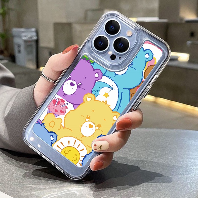 Ốp Điện Thoại TPU Mềm Chống Sốc Hình Gấu Cho iPhone 14 11 12 13 Pro X XR Xs Max 14 Plus