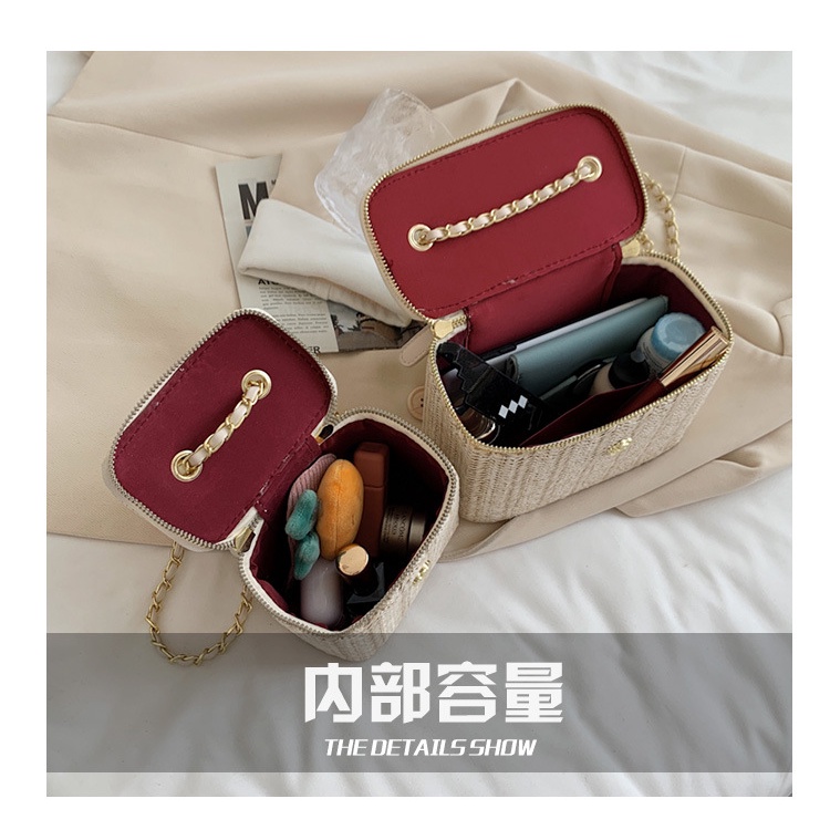 Túi Xách Đeo Chéo Vai Có Dây Xích Đựng Điện Thoại Phong Cách Bohemia Dành Cho Nữ