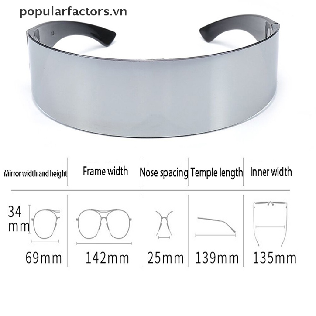 Kính Mát Gọng Kim Loại Phong Cách Gothic Thời Trang Cho Nam Nữ