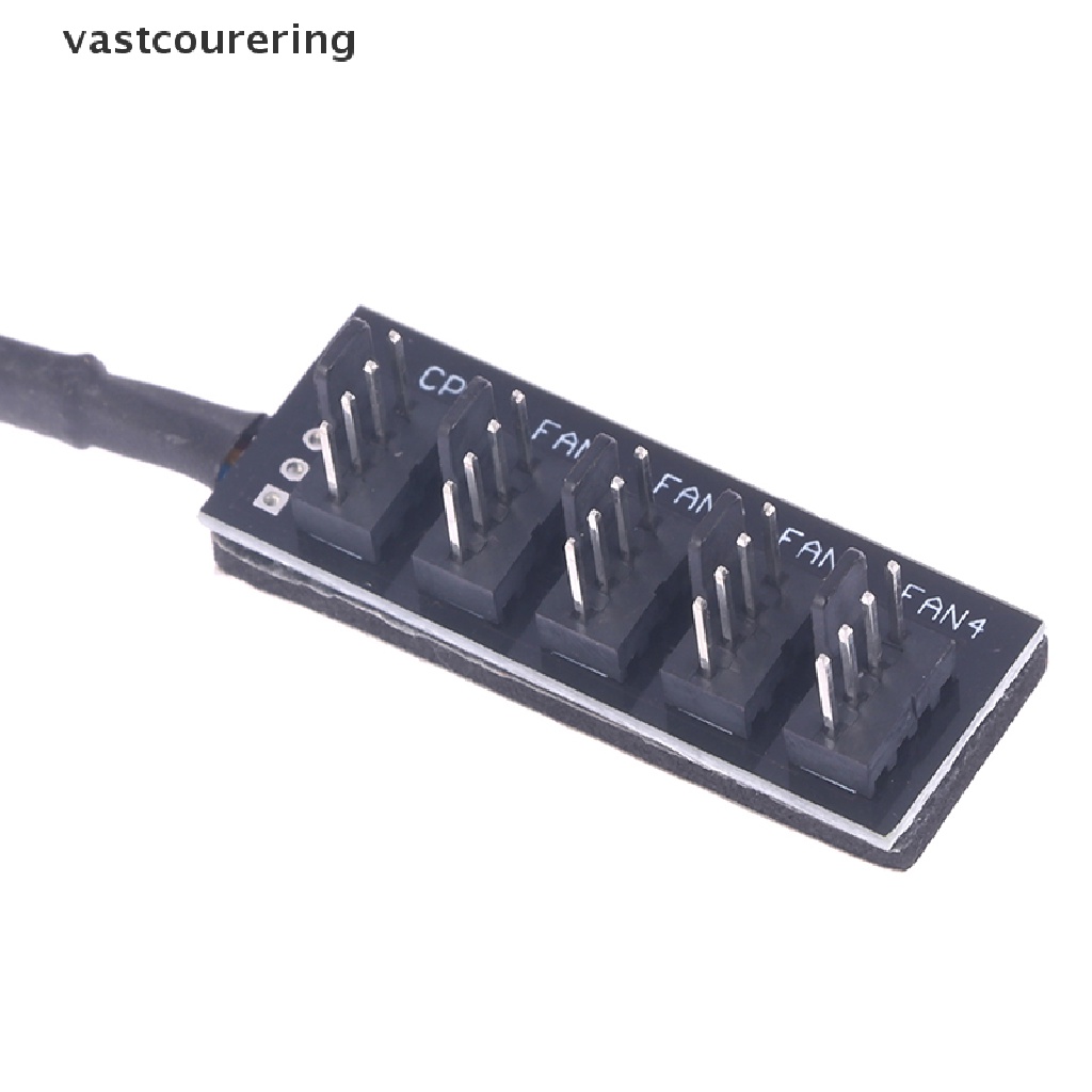 Vỏ Bọc Quạt Tản Nhiệt CPU Màu Đen Có Dây Cáp Chia Cổng Nguồn