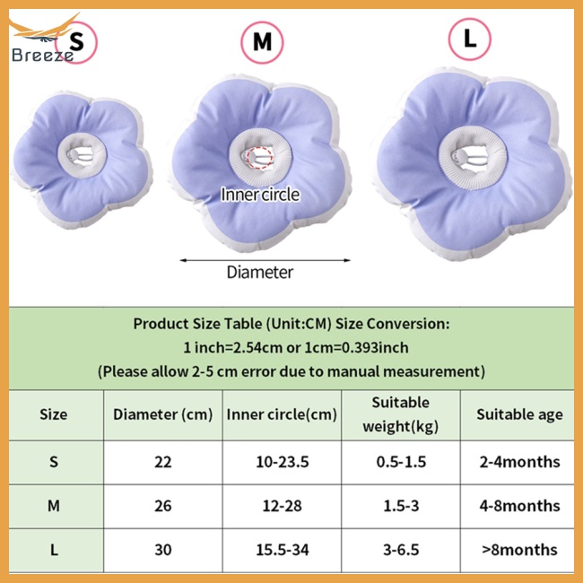 Vòng Đeo Cổ Mềm Mại Chống Cắn Chống Thú Cưng Hình Bông Hoa Dễ Thương