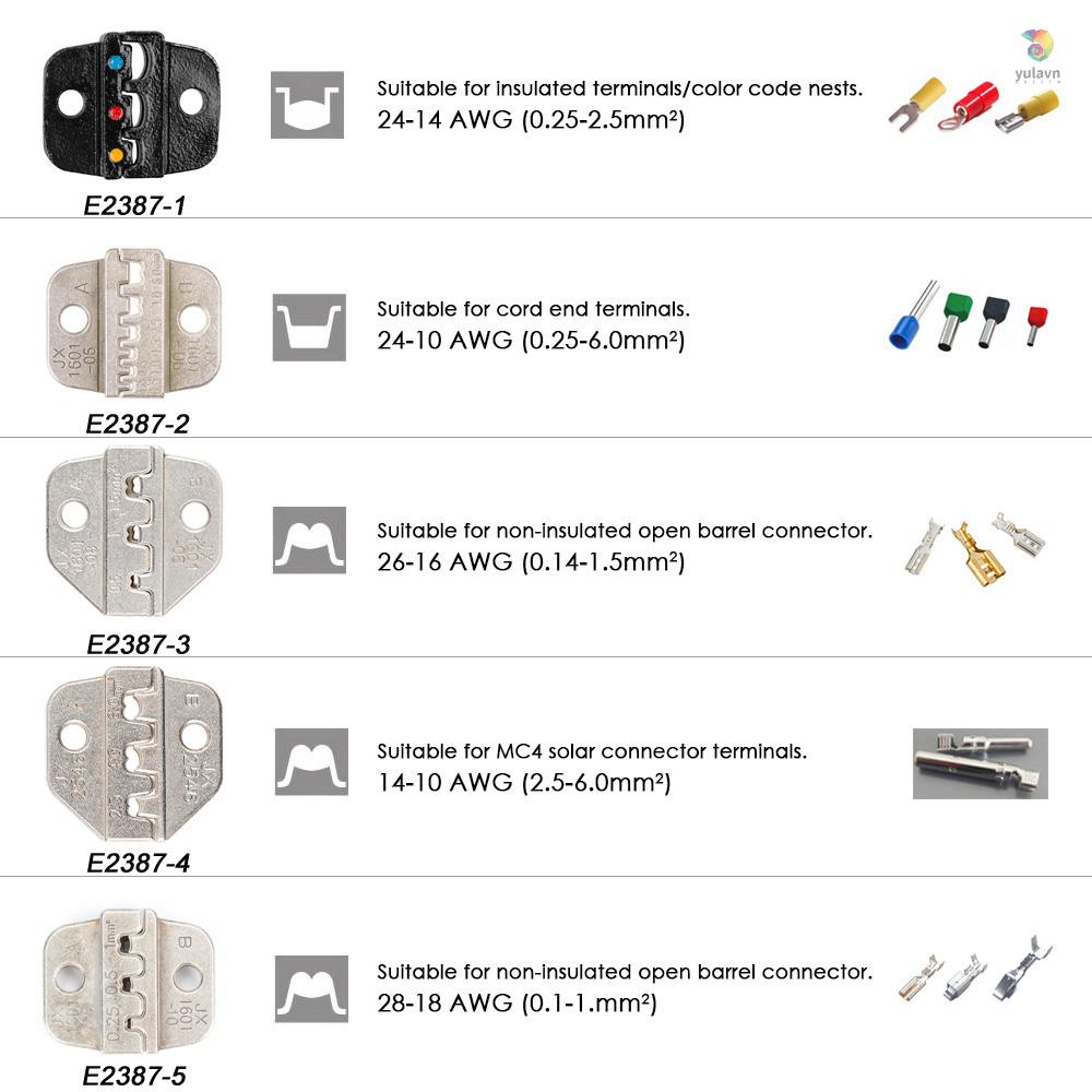 Kìm Uốn Dây Điện JX-1601-2546 AWG14-10 2.5-6Mm2 Chuyên Dụng