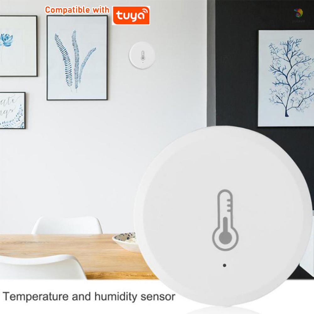 Đồng Hồ Đo Nhiệt Độ / Độ Ẩm Không Dây Mini Thông Minh ZigBee Có Chức Năng Báo Thức Điều Khiển Ứng Dụng Trong Nhà / Văn Phòng