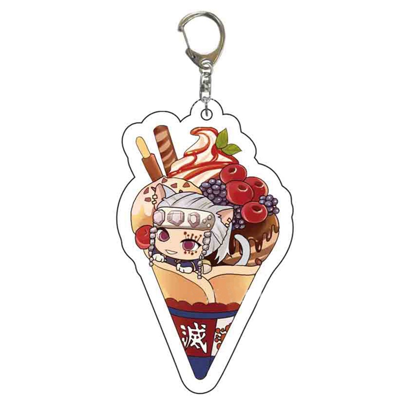 Móc Chìa Khóa Bằng Acrylic Hình Nhân Vật Anime Demon Slayer Dễ Thương