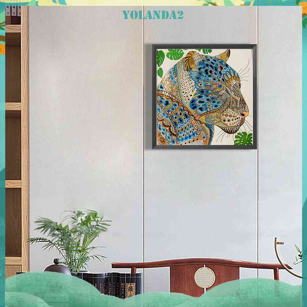 Tranh Đính Đá Kim Cương Toàn Bộ 5D DIY Hình Vẽ Báo