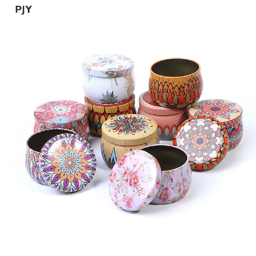 Hộp Thiếc Phong Cách Dân Tộc Đựng Trang Sức / Kẹo DIY