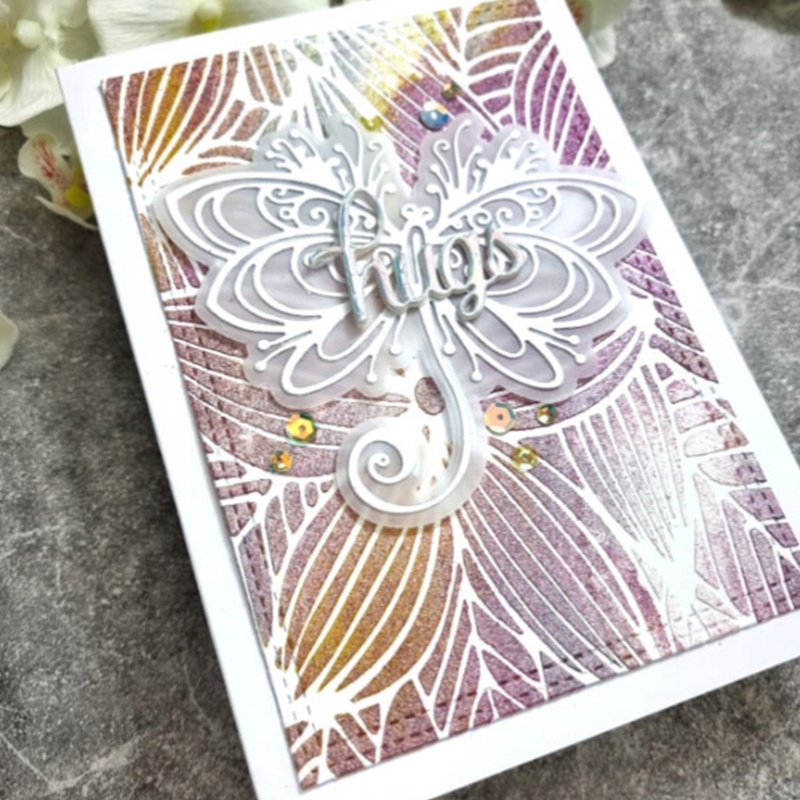 Khuôn Cắt Giấy Kim Loại Trang Trí Hình Bươm Bướm