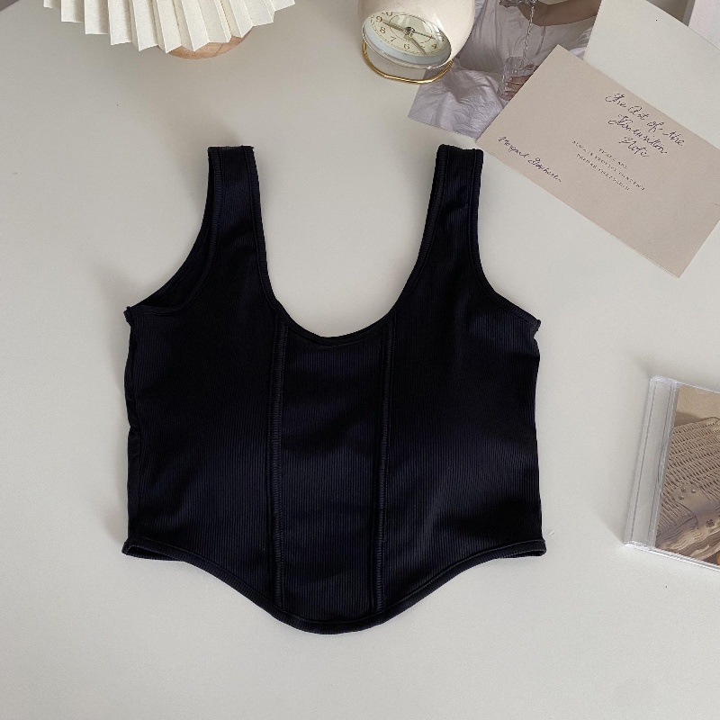 COZOK Áo Hai Dây Dáng Ngắn Form Ôm Thời Trang Quyến Rũ