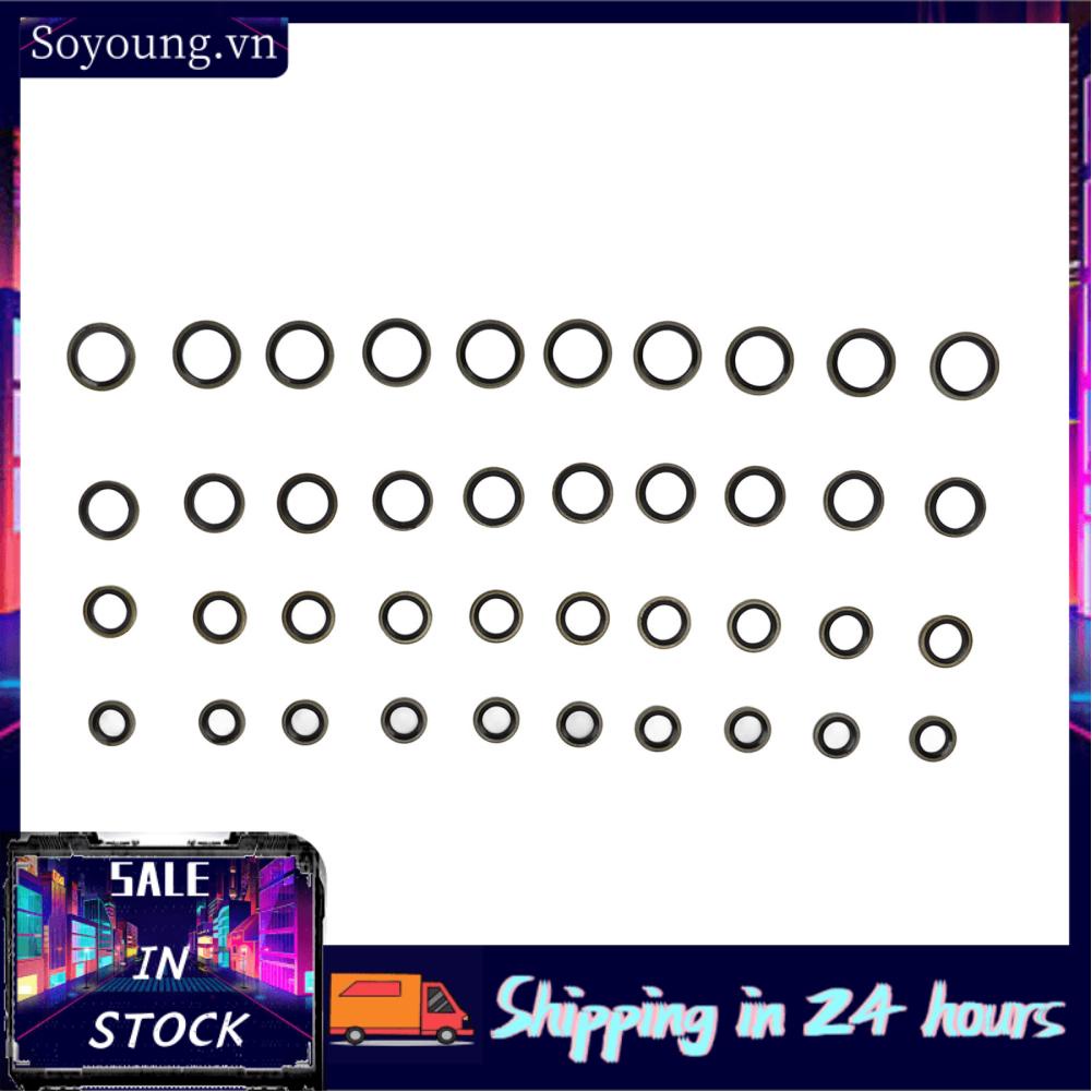 Soyoung 40 Pcs Banjo Bolt Fuel Sealing Washers 3918188 8mm 10mm 12mm 14mm Line  Plate Replacement