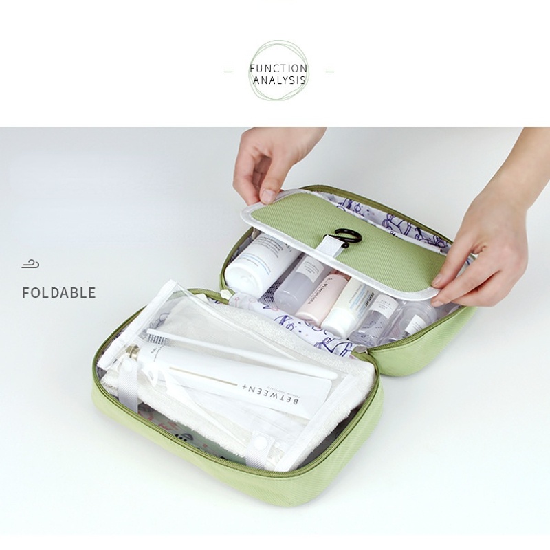 Túi Đựng Mỹ Phẩm Đa Năng Chống Thấm Nước Có Móc Treo Tiện Dụng Khi Đi Du Lịch