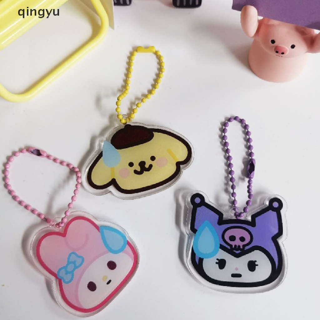 Móc Chìa Khóa Bằng Acrylic Họa Tiết Hoạt Hình Dễ Thương