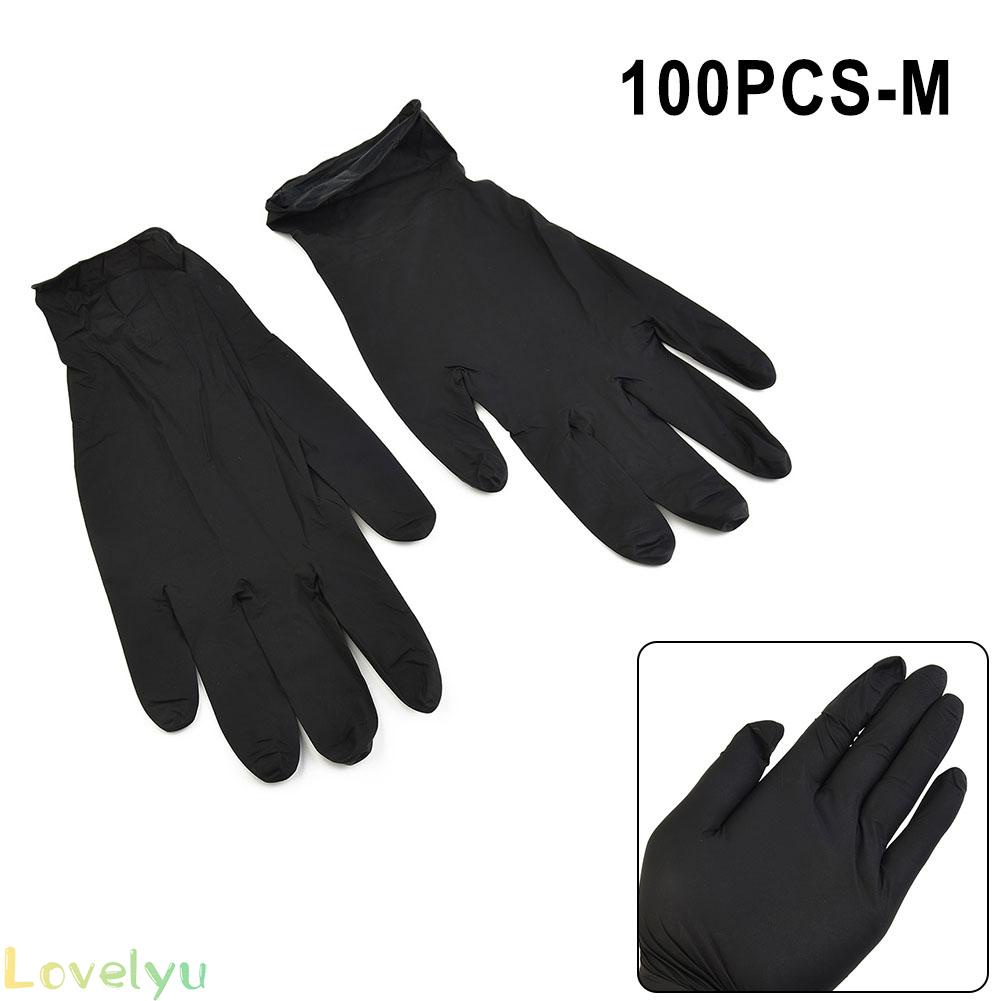 ⭐2023 ⭐100pcs Disposable Nitrile Rubber Gloves Lab Work Latex Free High Stretch Gloves
