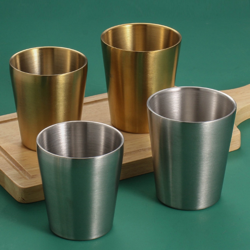 Cốc Uống Bia / Cà Phê Bằng Thép Không Gỉ Hai Lớp Dùng Khi Đi Cắm Trại Ngoài Trời