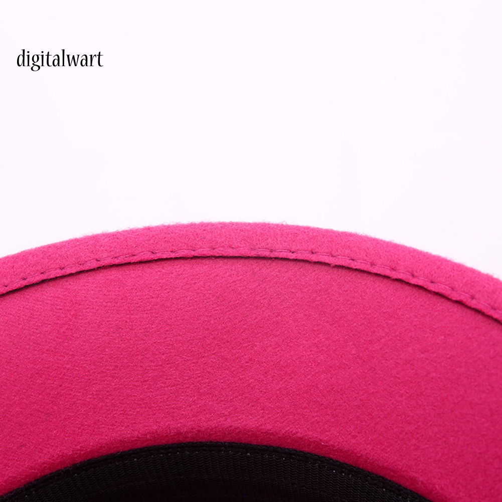 Kỹ Thuật Số| Mũ Bowler Hat Màu Trơn Thêu Hoa Phong Cách Retro Cho Nữ