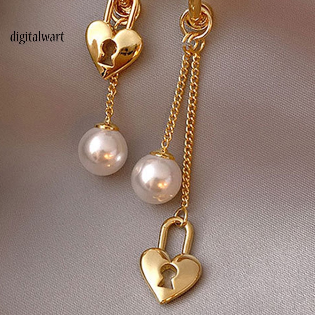 Kỹ Thuật Số| 1 Đôi Bông Tai Hợp Kim Hình Trái Tim Tinh Tế Quyến Rũ Dành Cho Nữ