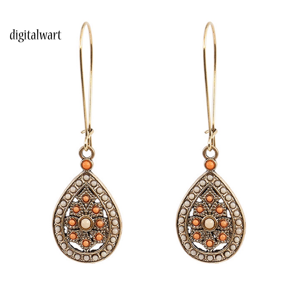 Kỹ Thuật Số| 1 Đôi Bông Tai Hình Giọt Nước Phong Cách Bohemia Thanh Lịch Dành Cho Nữ