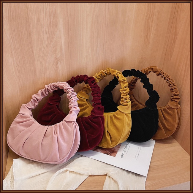 Túi Xách Da Xếp Ly Hình Đám Mây Thời Trang Cho Nữ