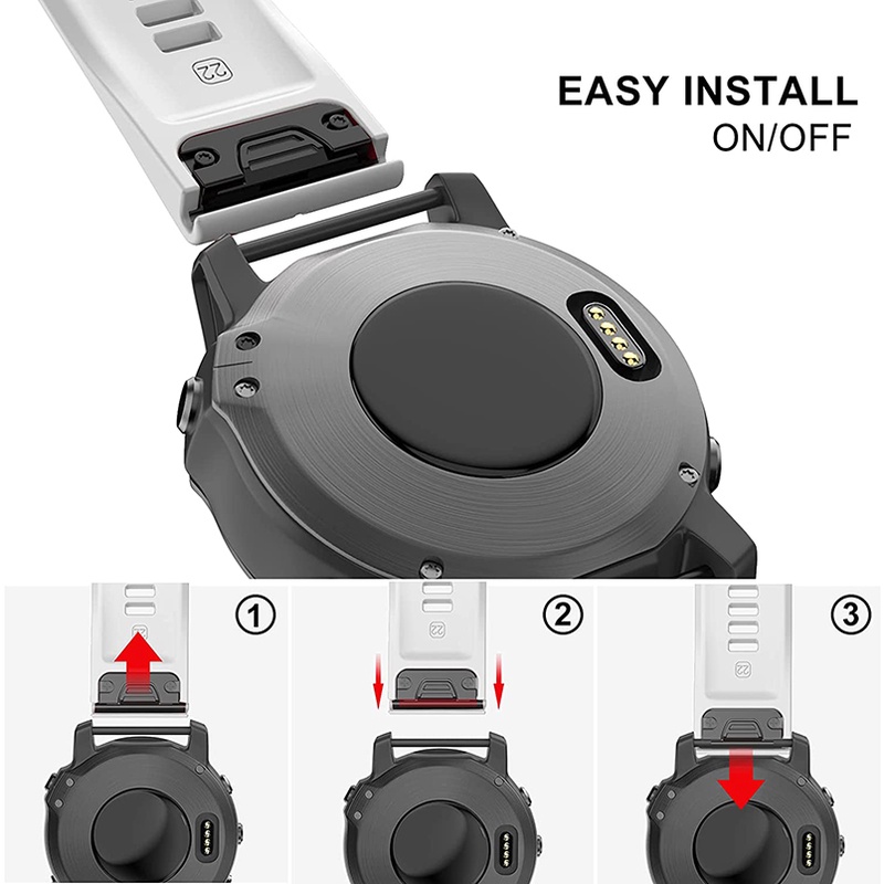 Dây Đeo Silicon Cho Đồng Hồ Thông Minh Garmin Approach S62 S60