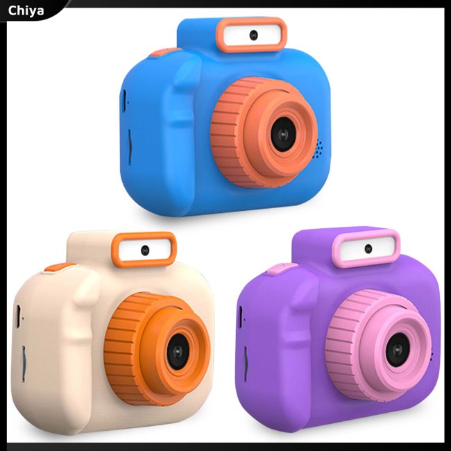 Máy Ảnh Kỹ Thuật Số Mini 4000w Hai Thấu Kính Trước Và Sau Họa Tiết Hoạt Hình Dùng Làm Quà Tặng Sinh Nhật Cho Bé