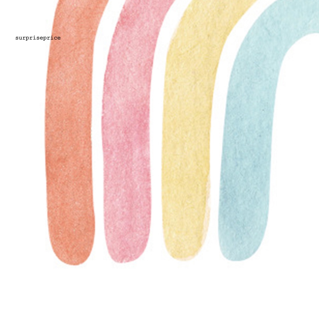 Sticker PVC Dán Tường Họa Tiết Cầu Vồng Tinh Tế Trang Trí Phòng Trẻ Em