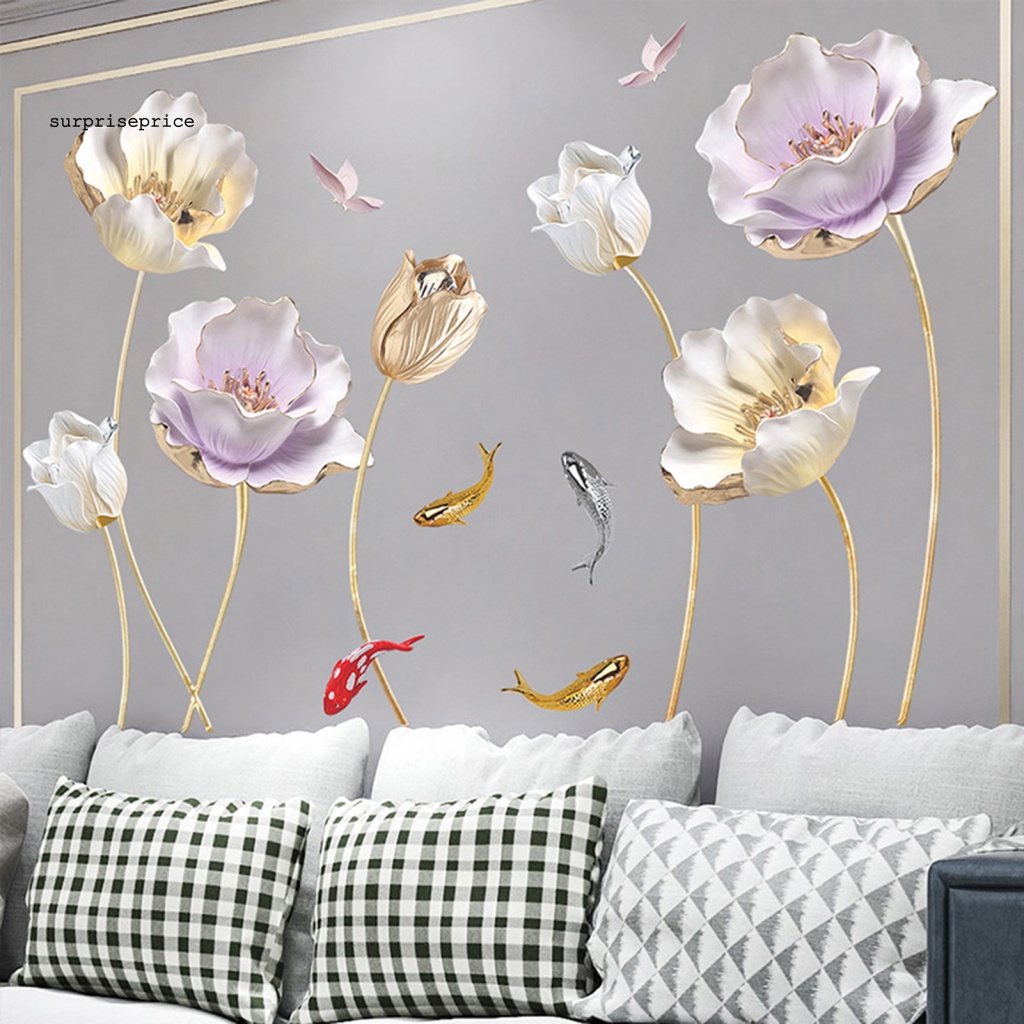 1 Bộ Miếng Dán Tường Bằng PVC Tự Dính Dễ Dán Chắc Chắn Dùng Trang Trí Nhà Cửa