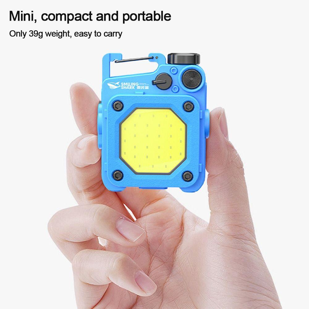 Đèn Pin Mini COB Khẩn Cấp Sạc USB Đa Năng Bỏ Túi Tiện Dụng