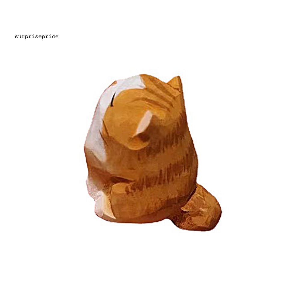 Mô Hình Mèo SPA Mini Bằng Gỗ Thủ Công Dùng Trang Trí Nhà Cửa