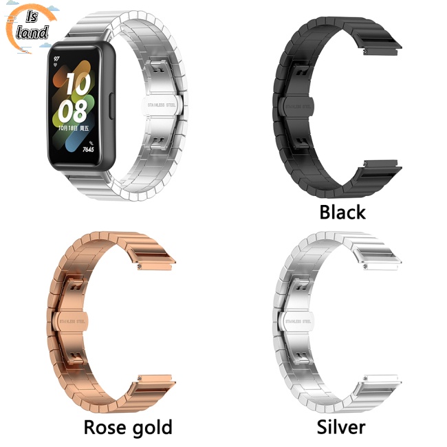 Dây Đeo Thay Thế Bằng Thép Không Gỉ 17.6cm Cho Huawei Band 7