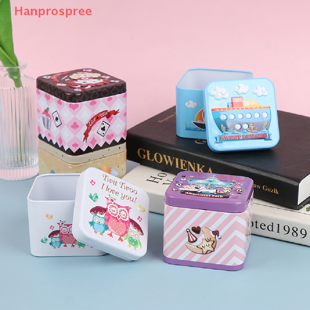 Hanprospree > Hộp Thiếc Nhỏ Đựng Trang Sức Kẹo Nhiều Màu Sắc