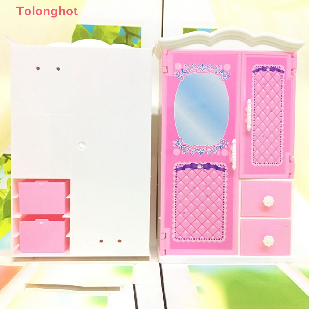 Tolonghot &gt; Tủ Quần Áo Đồ Nội Thất Phòng Ngủ Công Chúa Cho Búp Bê Đồ Chơi Tốt