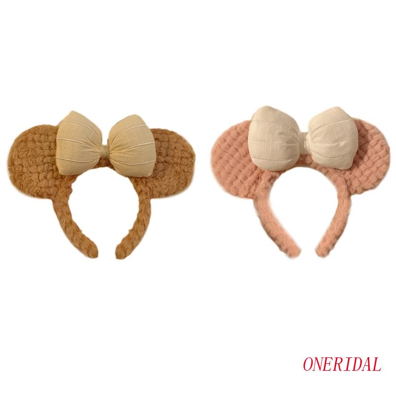 Băng Đô Cài Tóc Rửa Mặt Trang Điểm Hình Gấu Bông