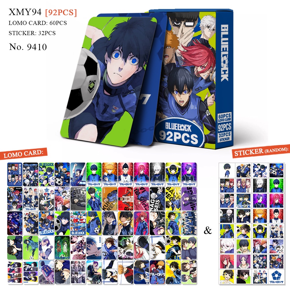 Anime BLUE LOCK Photocard Double Sided Lomo Card