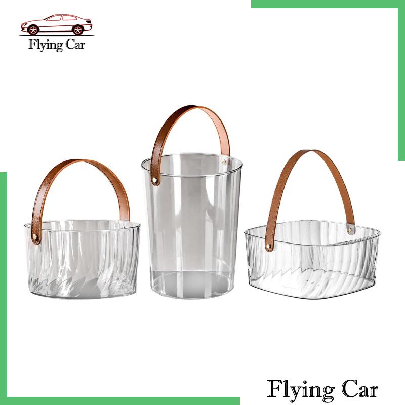 Xô Đựng Đá Dày Dặn Màu Trong Suốt Dễ Mang Theo Lzdjfmy2