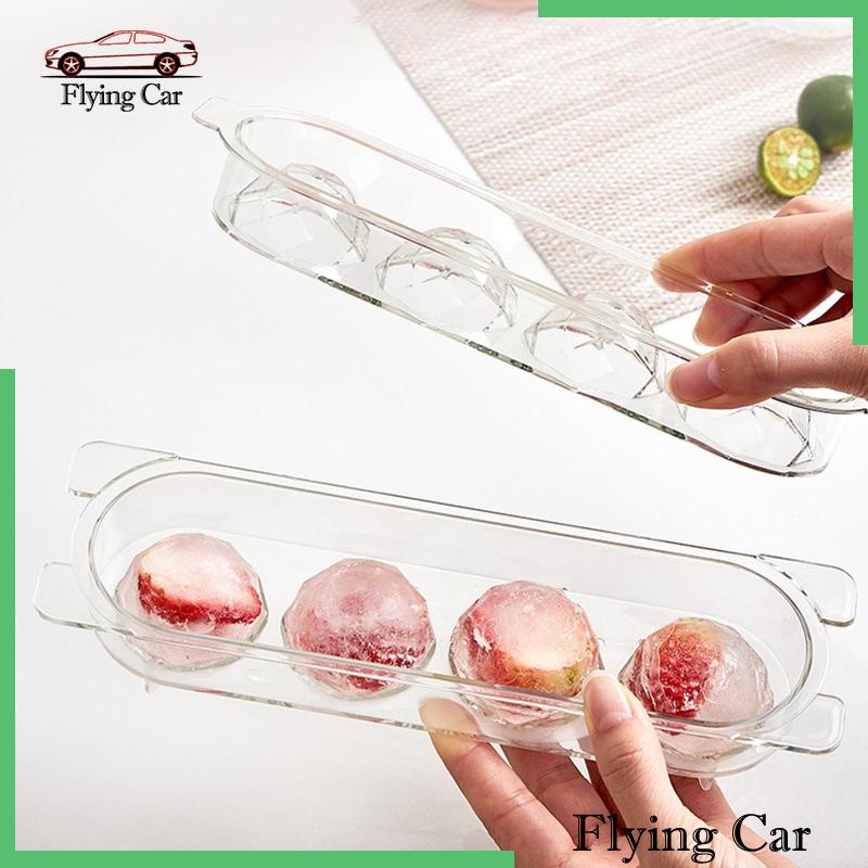 [Lzdjfmy2] Khay Làm Đá Hình Cầu Bằng Chất Liệu Cấp Thực Phẩm Tái Sử Dụng Được Cho Bia