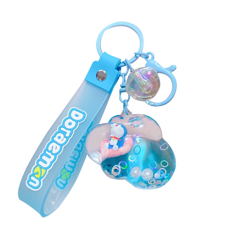 Móc Khóa Hình Bình Sữa Doremon Đáng Yêu