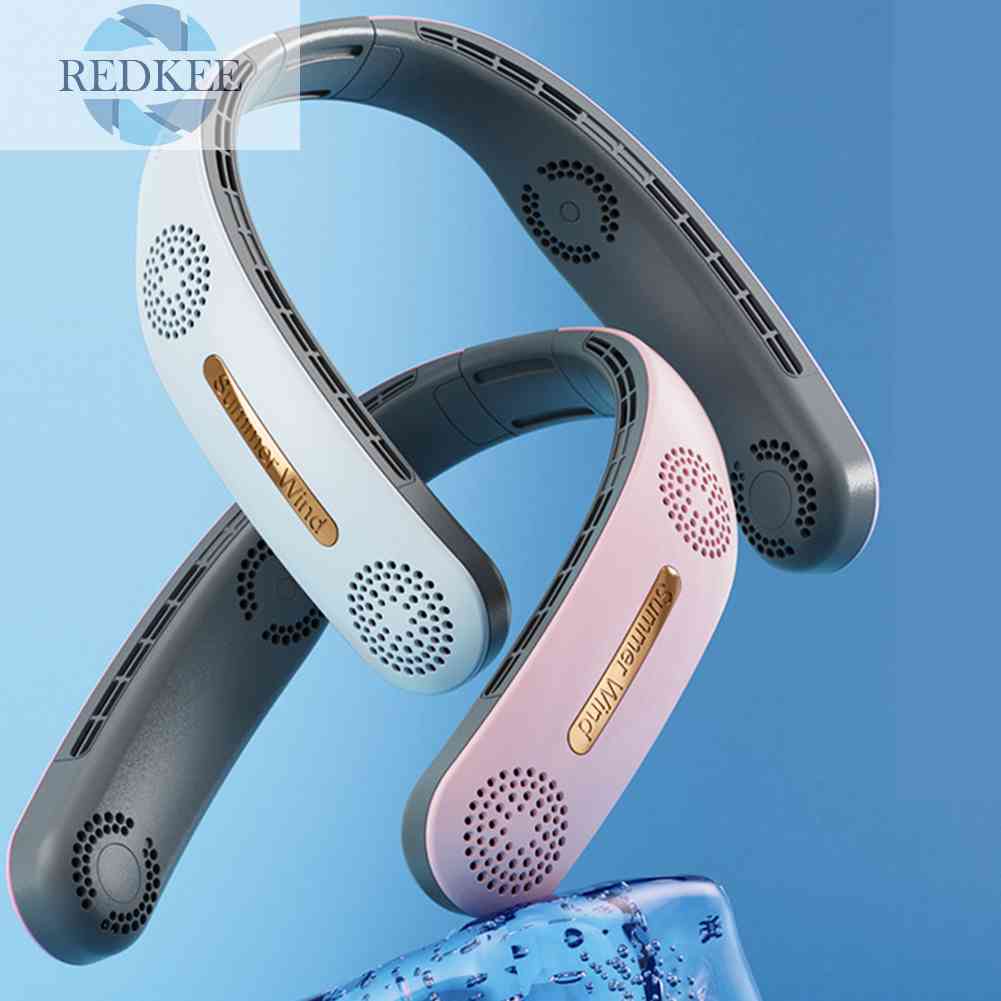 Quạt Làm Mát Đeo Cổ Không Cánh Tiện Dụng Khi Chơi Thể Thao / Du Lịch