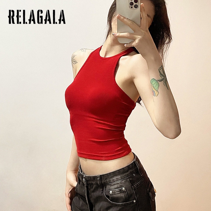 Áo Tank Top Hở Lưng Màu Trơn Thời Trang 2023 Quyến Rũ Cho Nữ