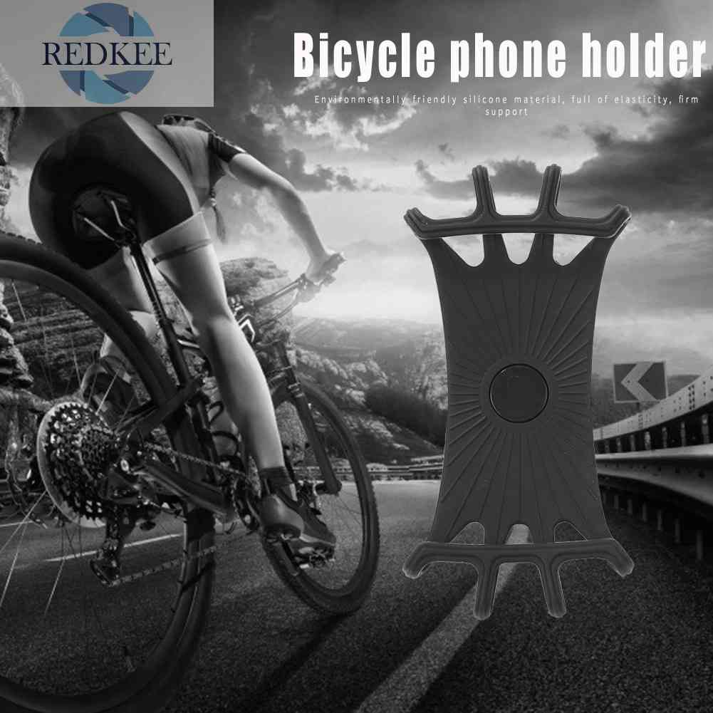 Giá Đỡ Điện Thoại Bằng Silicone Gắn Tay Lái Xe Đạp